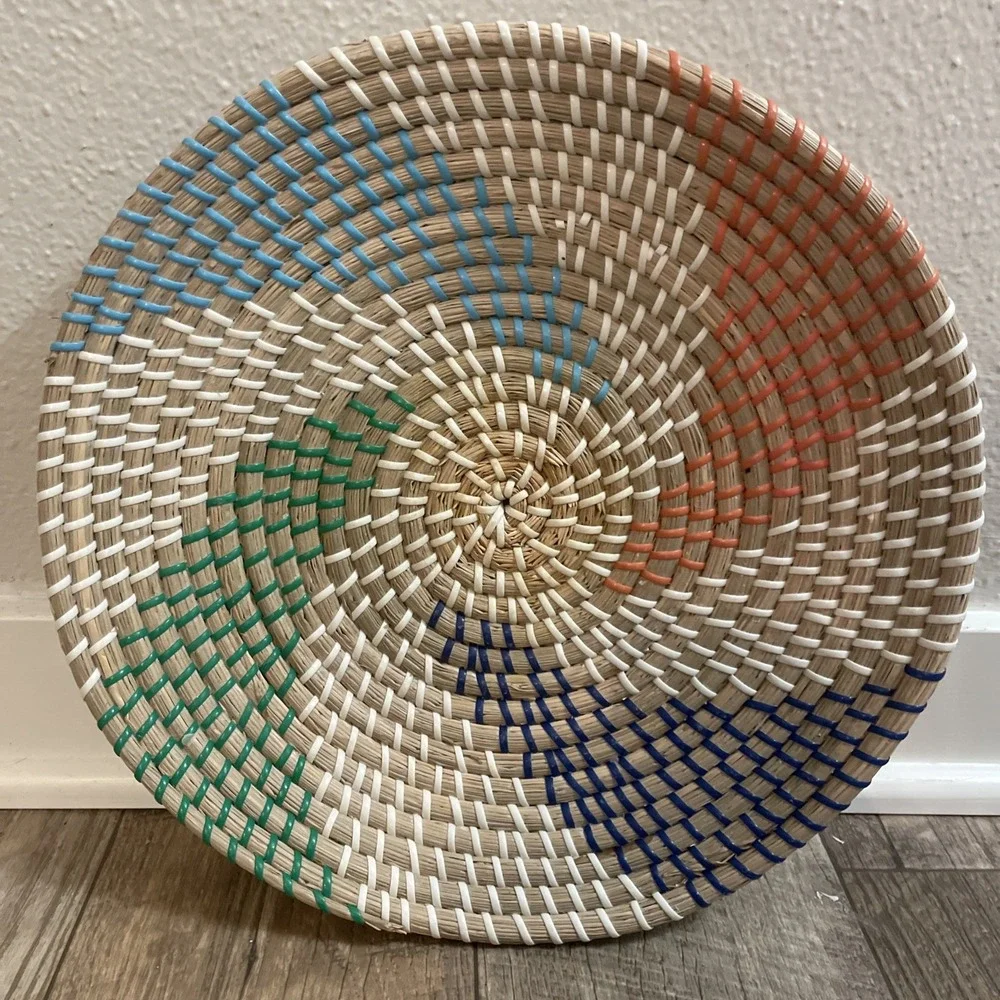 Colorful Handwoven Basket‎ Decor Wall Hanging 13
